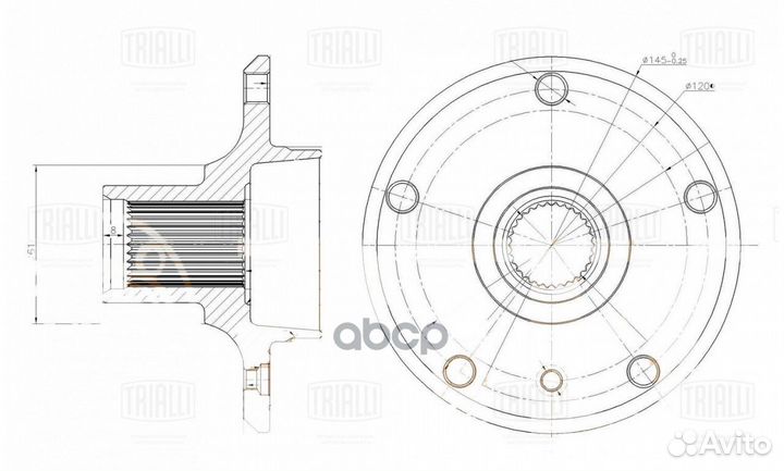 Ступица для а/м BMW 1 (E81) (06) /3 (E90) (05)