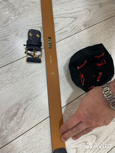 Ремень zilli крокодил