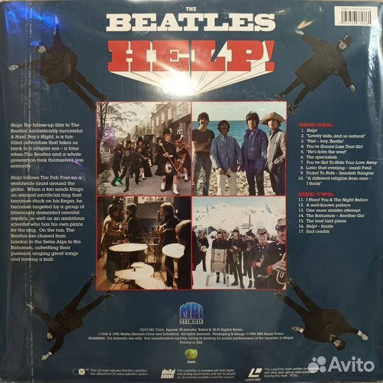 Laserdisc LD The Beatles Help (U.S.A.)