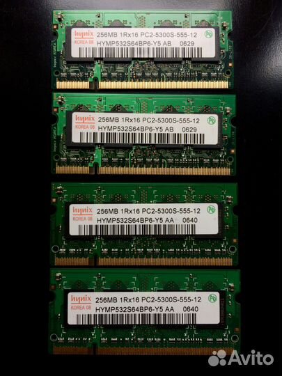 Память, разная DDR3 DDR2 DDR SO-dimm, для ноутбука