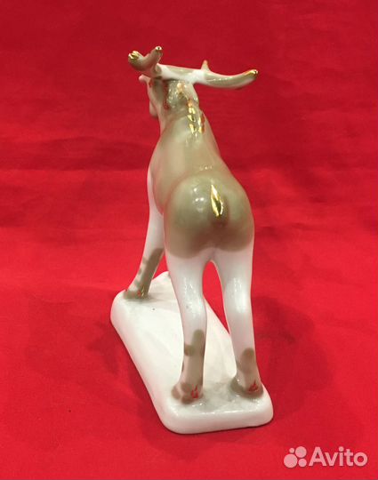 Статуэтка фарфоровая. Лось. СССР