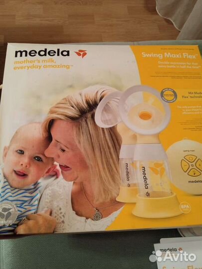Двойной молокоотсос medela swing maxi flex