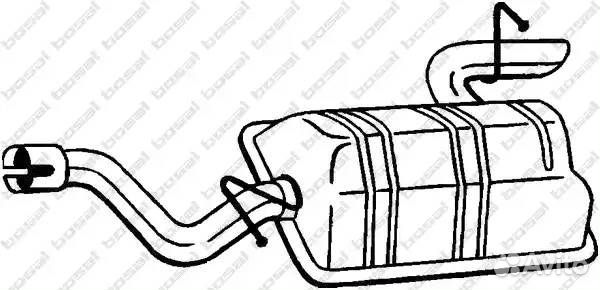 Глушитель задняя часть