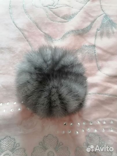 Шапка зимняя женская связанная норковая