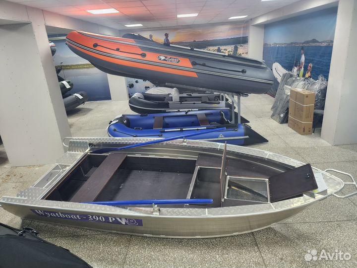 Алюминиевая моторная лодка wyatboat 390 fish