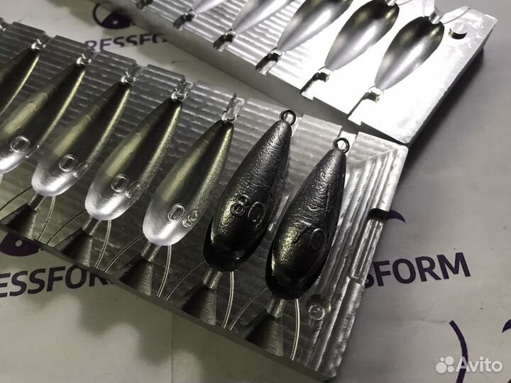 Форма чпу для литья грузил (капля №3)