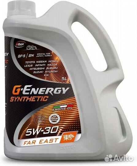 Моторное масло G-Energy Synthetic Far East 5W-30 5л