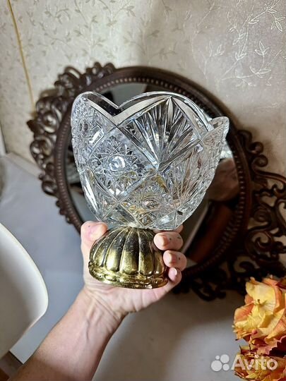 Ваза для конфет конфетница на ножке