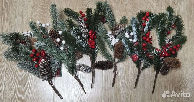 Новогодние веточки для декора