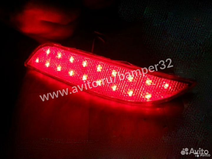 Катафоты диодные в задний бампер Приора 21704 2172