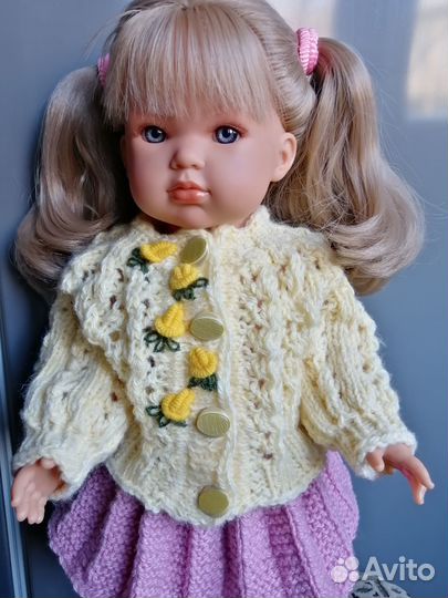 Вязаные кофточки, бомберы для кукол 45-50 см