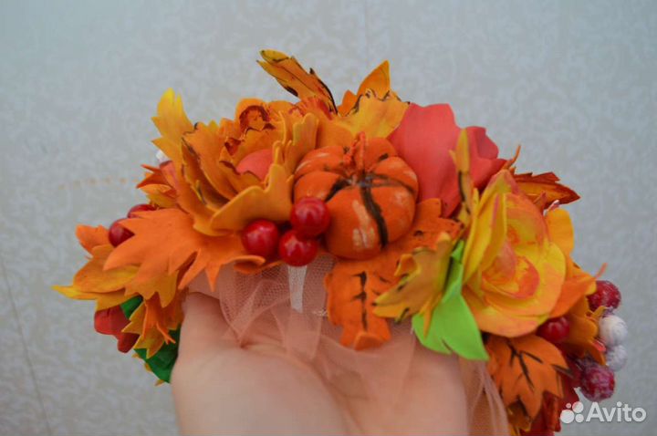 Ободок для волос ручной работы