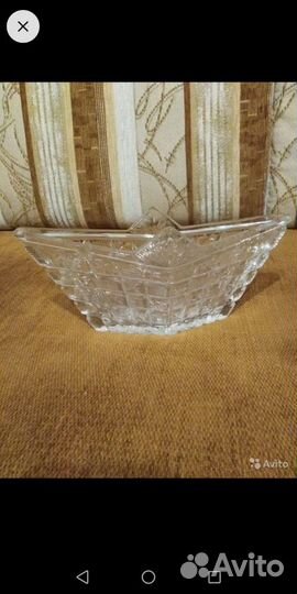 Хрустальная лодочка, ваза Икеа + сухоцвет