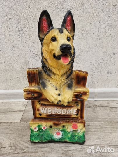 Фигурка садовая, копилка Немецкая овчарка