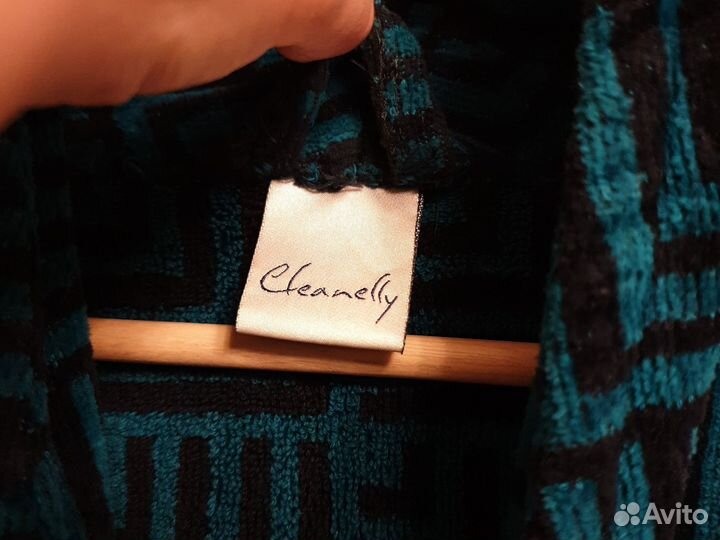 Мужской махровый халат без капюшона