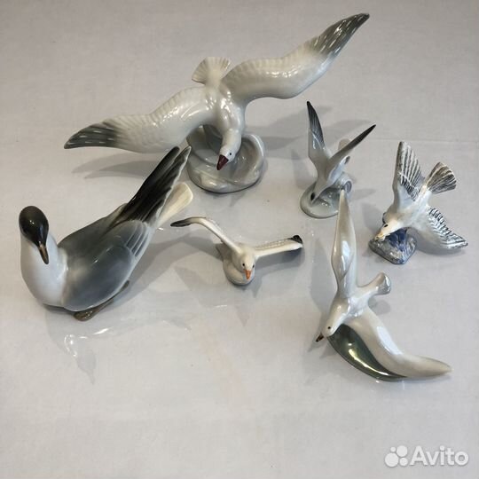 Фарфорвые статуэтки Чайки