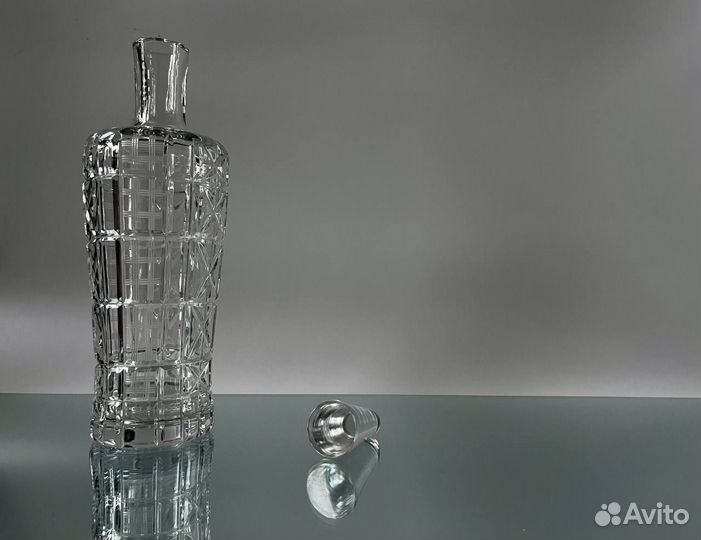 Штоф графин бесцветный хрусталь СССР
