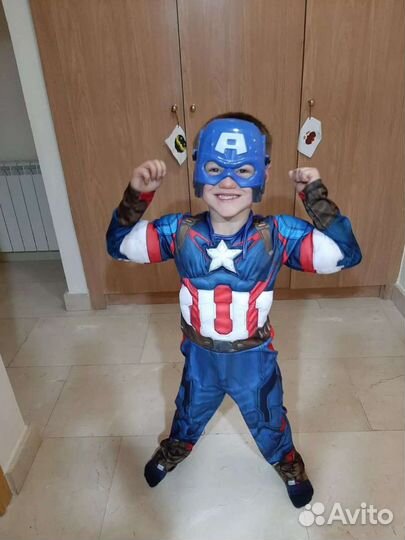 Детский костюм Капитан Америка, Супергерой, Marvel