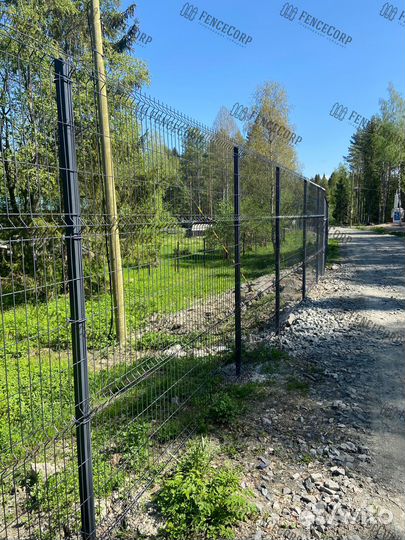 Забор из сетки 3D Гиттер 5 мм. 2 метра под ключ