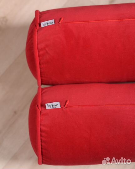 Валики-подушки из натурального велюра 51х18 см