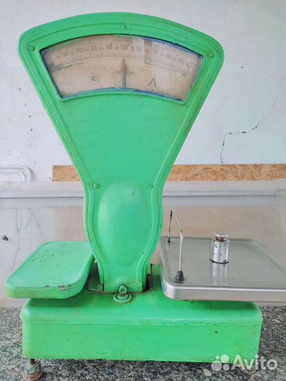 Весы СССР, рабочие, гири в комплекте, 1987 г