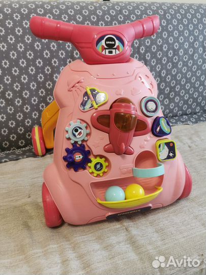 Интерактивная машинка каталка ходунки