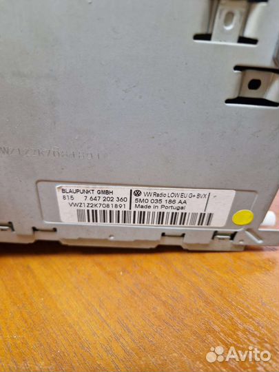 Магнитола volkswagen polo