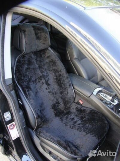 Автонакидки меховые из овчины, мутон (цигейка)