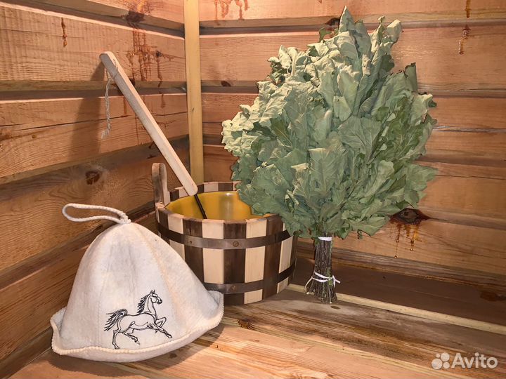 Банные веники (Дубовые, Берёзовые), лечебные травы