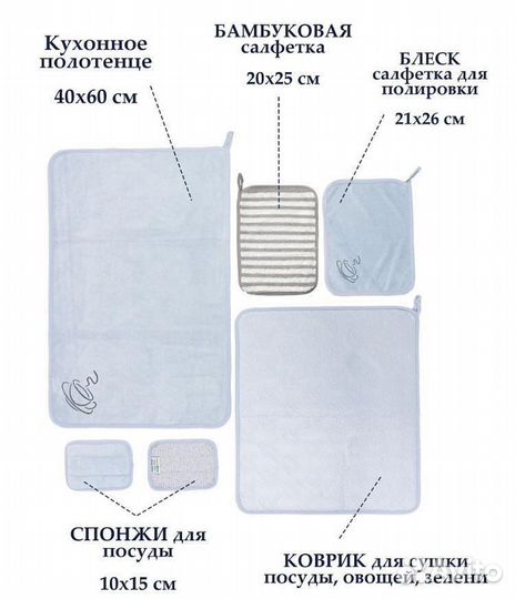 Набор подарочный из микрофибры