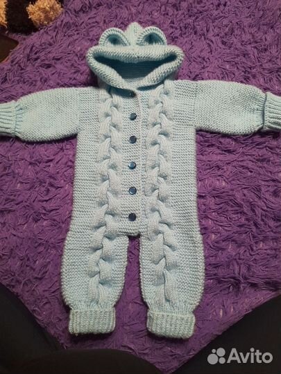 Вязаный комбинезон 68 74