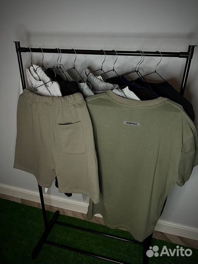 Комплект fear of god essentials шорты + майка