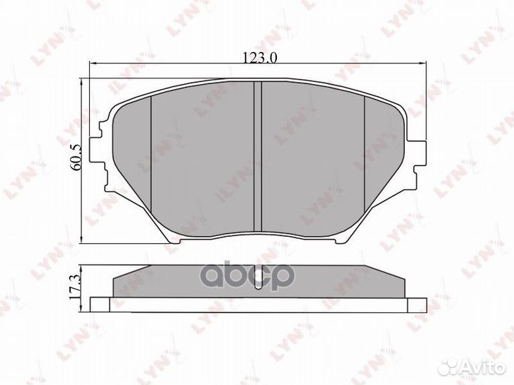 Колодки тормозные дисковые перед BD7511 LYN