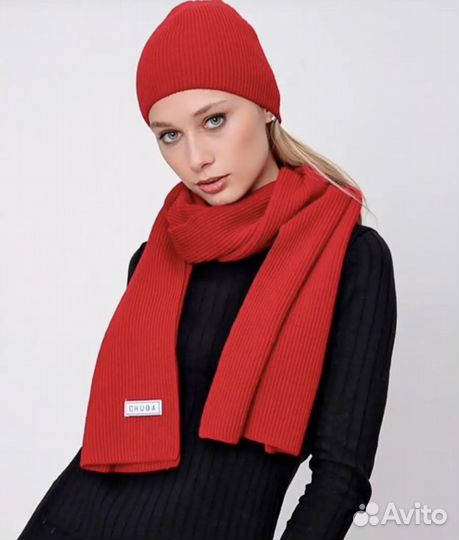 Комплект шапка и шарф, новый