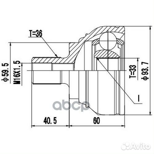 ШРУС наружный Z87475R Zikmar