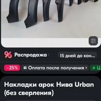 Расширители арок на ниву urban