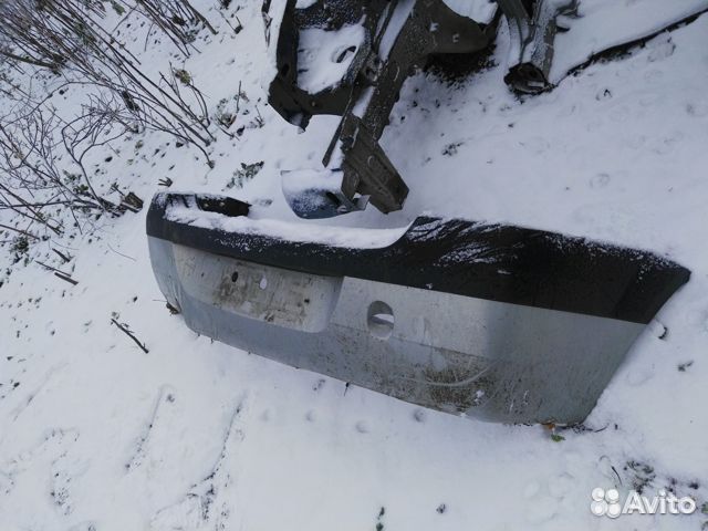 Бампер задний логан 1