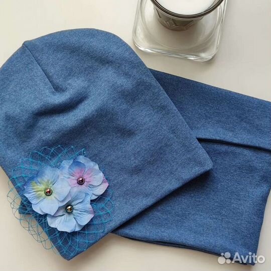 Шапка и снуд для девочки новая