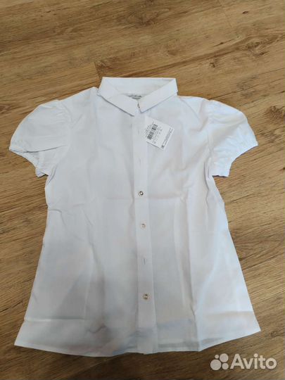 Рубашка школьная 140 девочки