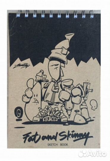 Скетчбук Fat&Skinny А6 60листов