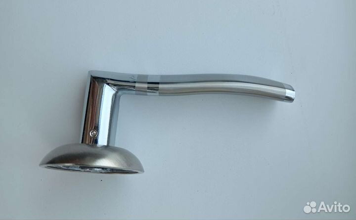 Дверная ручка rucetti RAP 3 SN/CP (2 комплекта)