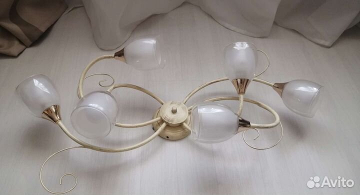 Люстра потолочная бу