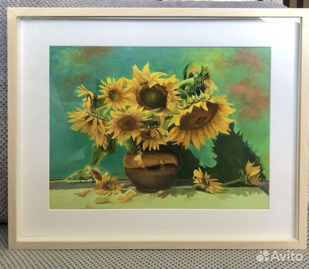 Картина маслом «Подсолнухи»
