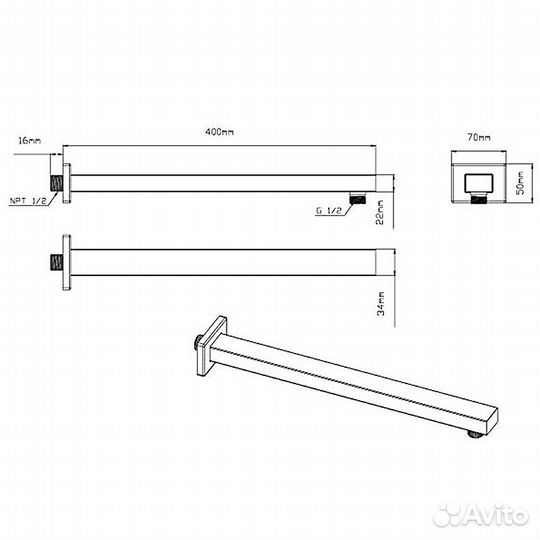 Душевая система Vincea vsfw-422T1CH хром