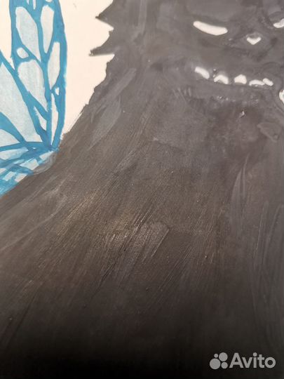 Картина кошка-бабочка