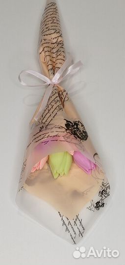 Букетики тюльпанов из мыла ручной работы