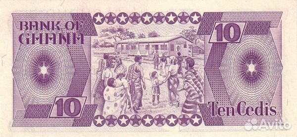 Гана 10 седи 1984 г. UNC