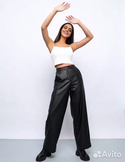 Брюки кожаные