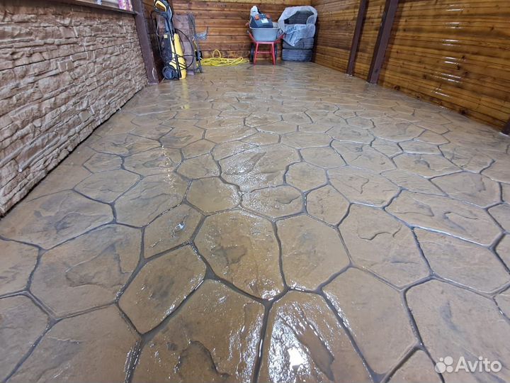 Печатный бетон(декоротивный, штампованный)