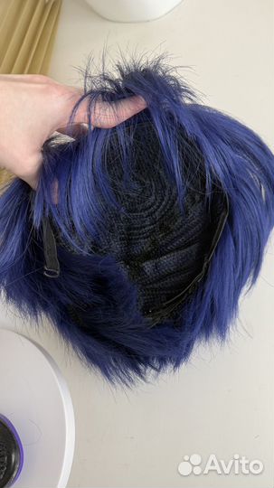 Парик темно синий новый